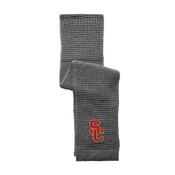 USC Trojans Gray SC Interlock Waffle Scarf